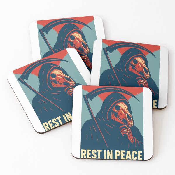 Item preview, Rest in peace (red and blue) designed and sold by Shikrolao.