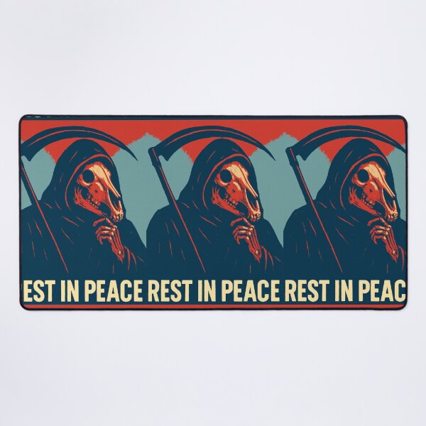 Item preview, Rest in peace (red and blue) designed and sold by Shikrolao.