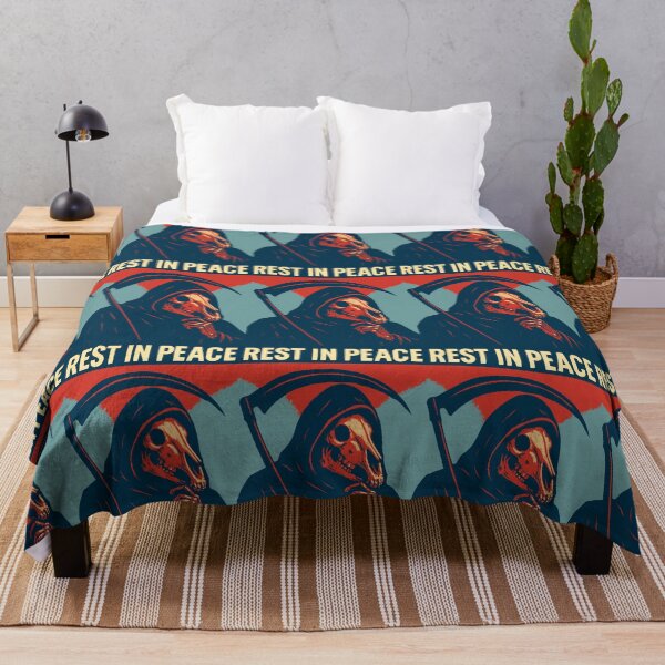 Item preview, Rest in peace (red and blue) designed and sold by Shikrolao.
