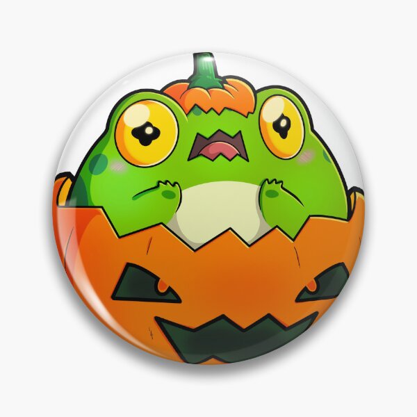 Item preview, Halloween Pumpkin Frog "Froggo" Spooky Season designed and sold by Falkaart.