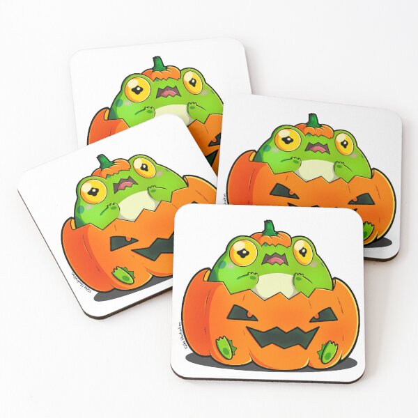 Item preview, Halloween Pumpkin Frog "Froggo" Spooky Season designed and sold by Falkaart.
