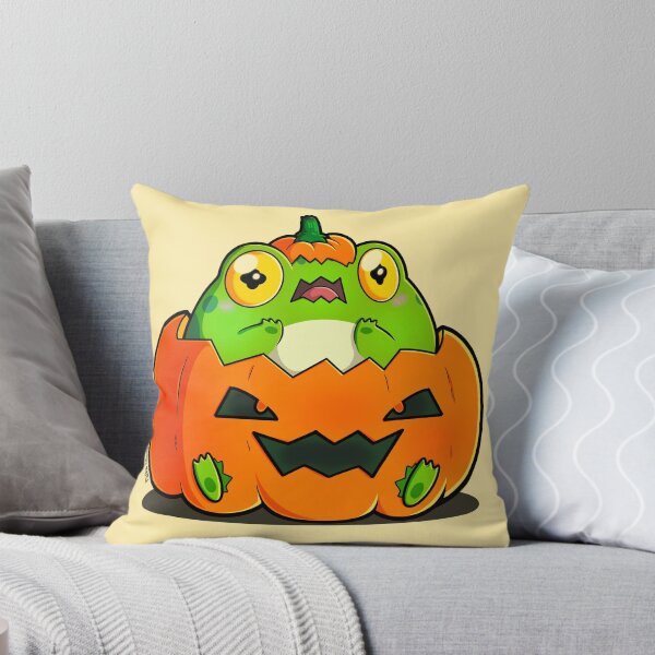 Item preview, Halloween Pumpkin Frog "Froggo" Spooky Season designed and sold by Falkaart.