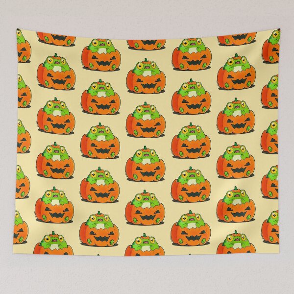 Item preview, Halloween Pumpkin Frog "Froggo" Spooky Season designed and sold by Falkaart.