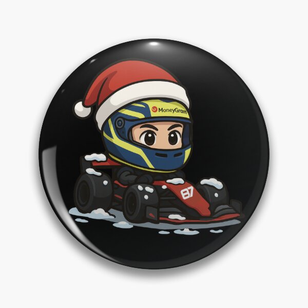 Item preview, Ollie Bearman OB87 Christmas Theme Formula 1 racing 2025 Sticker and Magnet for F1 fans designed and sold by Pink Polar F1.