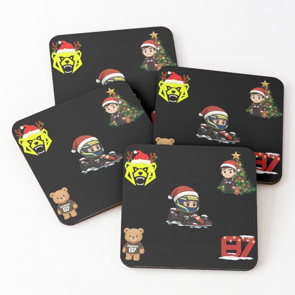 Item preview, Ollie Bearman OB87 Christmas Theme Formula 1 racing 2025 Sticker and Magnet for F1 fans designed and sold by Pink Polar F1.