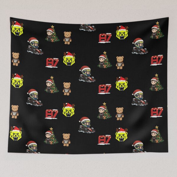 Item preview, Ollie Bearman OB87 Christmas Theme Formula 1 racing 2025 Sticker and Magnet for F1 fans designed and sold by Pink Polar F1.
