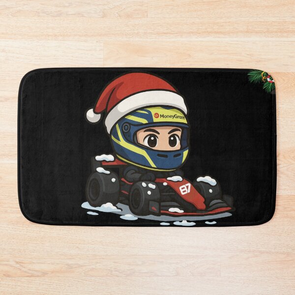 Item preview, Ollie Bearman OB87 Christmas Theme Formula 1 racing 2025 Sticker and Magnet for F1 fans designed and sold by Pink Polar F1.