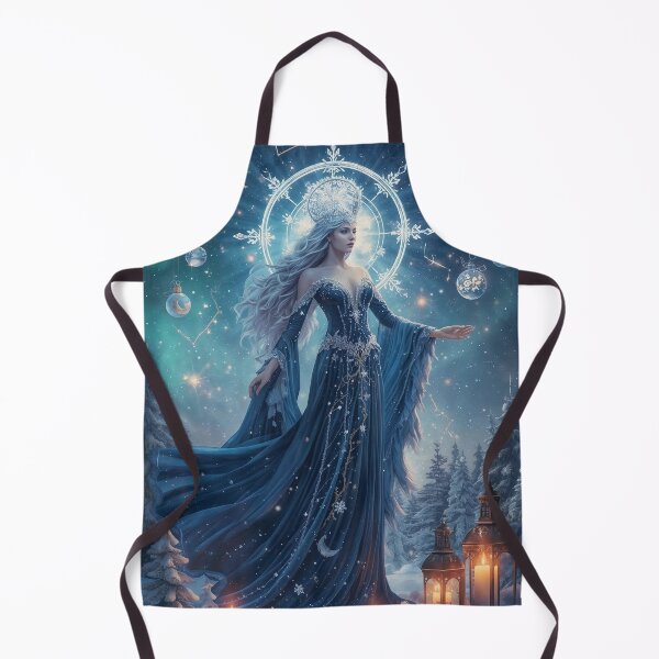 Item preview, Celestial Holiday Goddess – Enchanting Winter Fantasy Poster of Stars and Magic designed and sold by MissSaylor.
