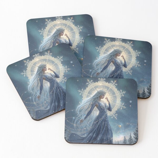 Item preview, Celestial Holiday Goddess – Elegant Winter Fantasy Art of Stars and Magic designed and sold by MissSaylor.