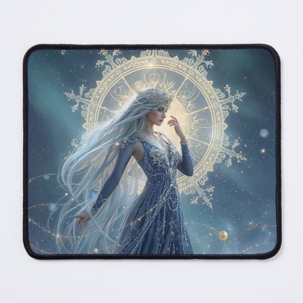Item preview, Celestial Holiday Goddess – Elegant Winter Fantasy Art of Stars and Magic designed and sold by MissSaylor.