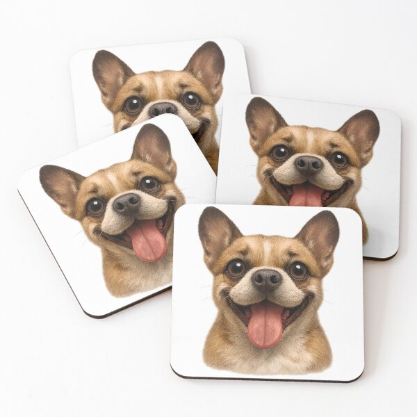 Item preview, Funny Bulldog – Cute Happy Dog Art designed and sold by VDekDesigns.