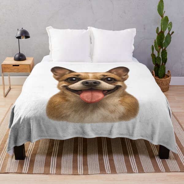 Item preview, Funny Bulldog – Cute Happy Dog Art designed and sold by VDekDesigns.