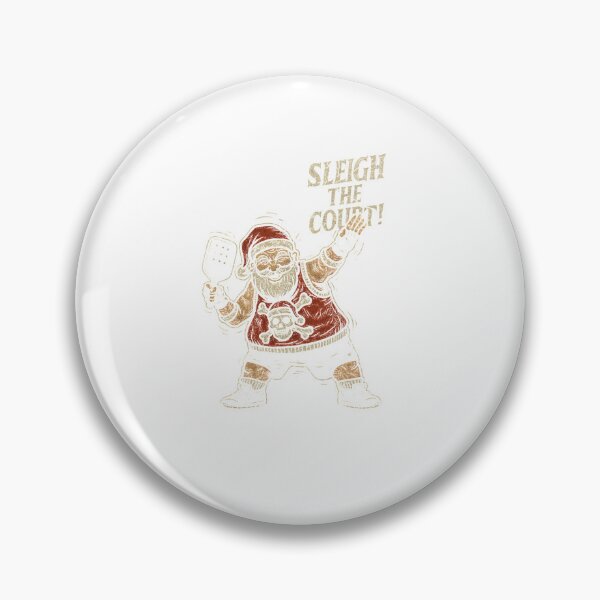 Item preview, Pickleball meets punk Christmas Goth Santa’s here to serve… and destroy chao Classic T-Shirt designed and sold by inkfluenceart.