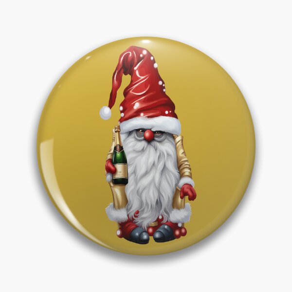 Item preview, Happy New Year Nisse Gnome Gonk Holding A Bottle Of Wine designed and sold by taiche.