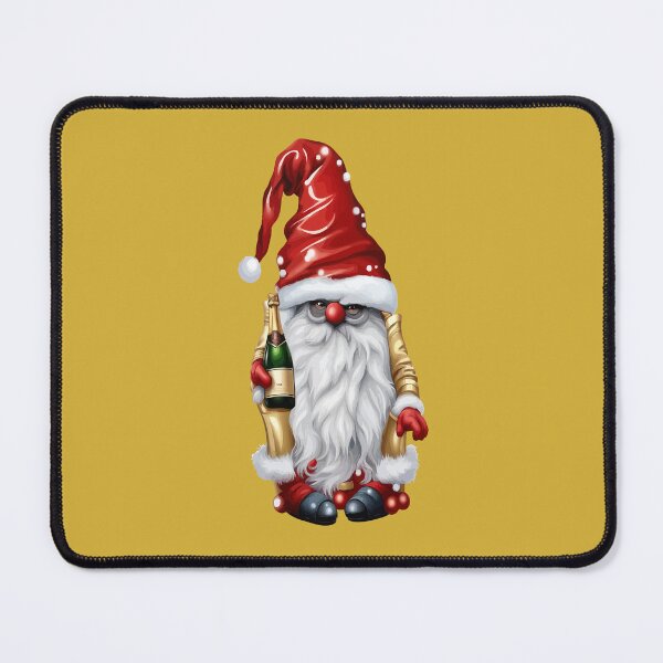 Item preview, Happy New Year Nisse Gnome Gonk Holding A Bottle Of Wine designed and sold by taiche.
