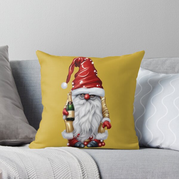 Item preview, Happy New Year Nisse Gnome Gonk Holding A Bottle Of Wine designed and sold by taiche.