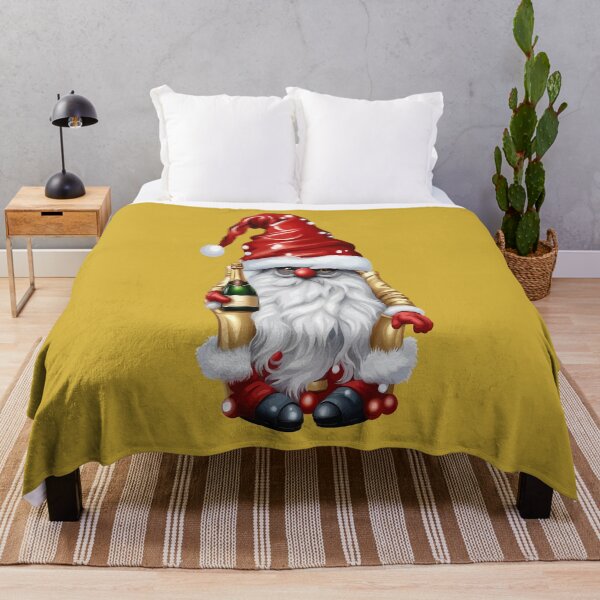 Item preview, Happy New Year Nisse Gnome Gonk Holding A Bottle Of Wine designed and sold by taiche.