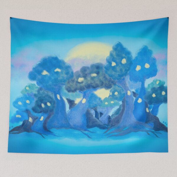 Item preview, Dancing Brother Tree Village designed and sold by greenPQBstudio.