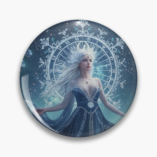 Item preview, Winter Solstice Goddess – Dark Celestial Holiday Fantasy Poster designed and sold by MissSaylor.