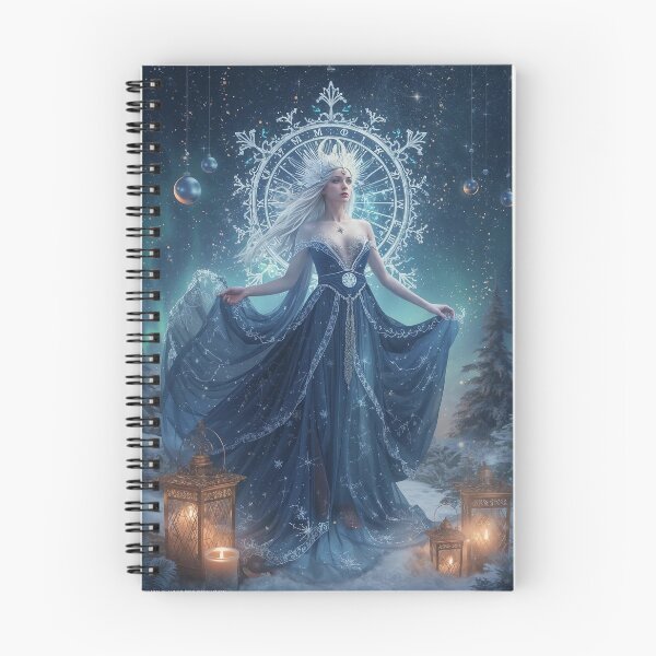 Item preview, Winter Solstice Goddess – Dark Celestial Holiday Fantasy Poster designed and sold by MissSaylor.