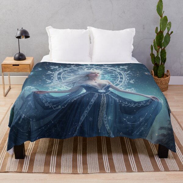 Item preview, Winter Solstice Goddess – Dark Celestial Holiday Fantasy Poster designed and sold by MissSaylor.