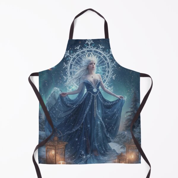 Item preview, Winter Solstice Goddess – Dark Celestial Holiday Fantasy Poster designed and sold by MissSaylor.