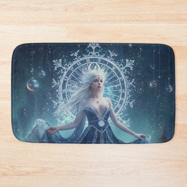Item preview, Winter Solstice Goddess – Dark Celestial Holiday Fantasy Poster designed and sold by MissSaylor.