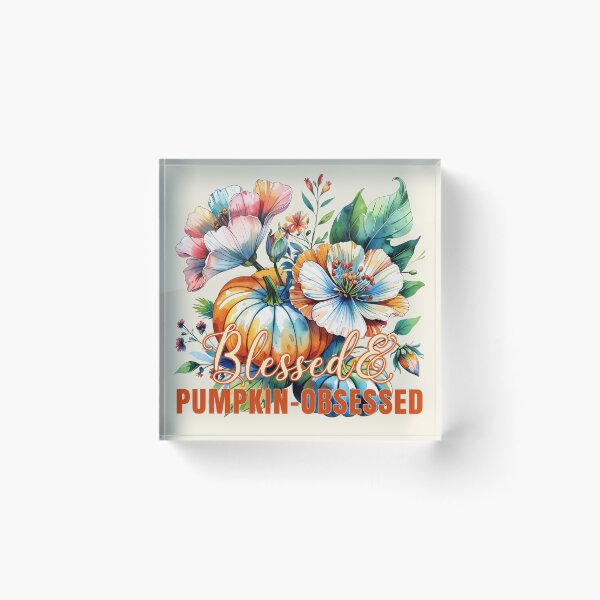 Item preview, Cute Fall Vibe Floral Pumpkin Art for Halloween, Autumn Season and thanksgiving  designed and sold by RSDigitalPrintDesign.