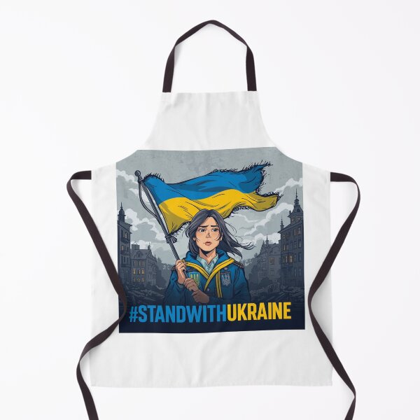 Item preview, Unbreakable Ukraine: Woman with Flag designed and sold by Kitty Kat.