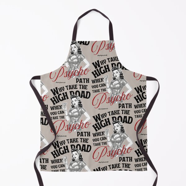 Item preview, Why Take the High Road When You Can Take the Psycho PATH | Asian Retro Pinup designed and sold by QuirkyGuacamole.