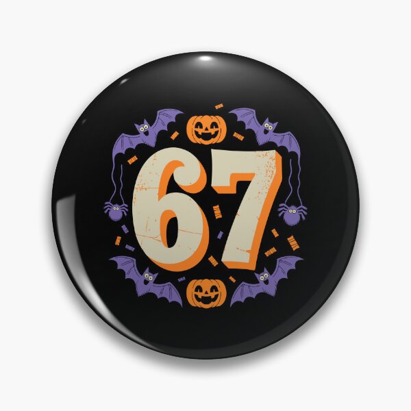 Item preview, Spooky Halloween 67 Craze Pumpkin Bats Spiders Creepy Funny designed and sold by w1ckerman.