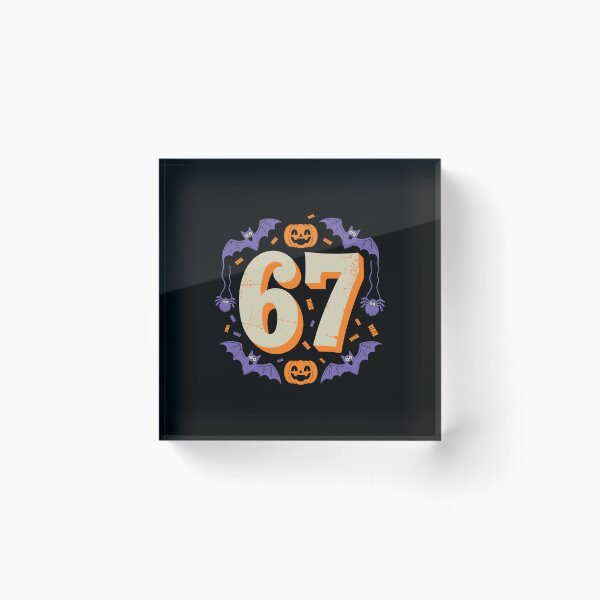 Item preview, Spooky Halloween 67 Craze Pumpkin Bats Spiders Creepy Funny designed and sold by w1ckerman.