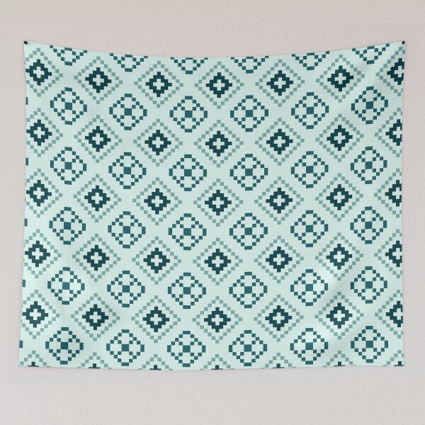Item preview, Colorful Edgy Diamond Background For Minimalist Decor Fan designed and sold by RoyalStarsPatts.