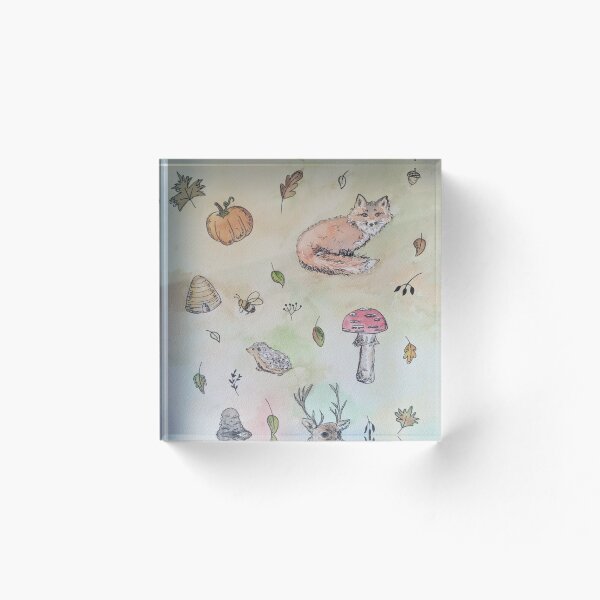 Item preview, Fall Animals and Plants designed and sold by SomeChicksArt.