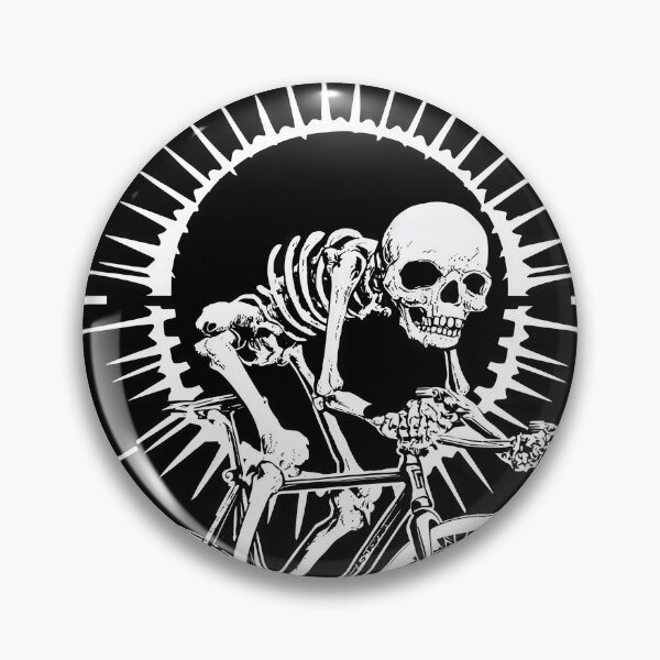 Item preview, RIDE OR BONES – Skeleton on Fixed Gear Bike | Urban Punk Cycling Ar designed and sold by Absyntart.