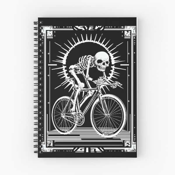 Item preview, RIDE OR BONES – Skeleton on Fixed Gear Bike | Urban Punk Cycling Ar designed and sold by Absyntart.