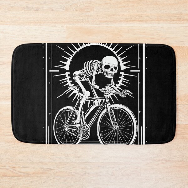 Item preview, RIDE OR BONES – Skeleton on Fixed Gear Bike | Urban Punk Cycling Ar designed and sold by Absyntart.