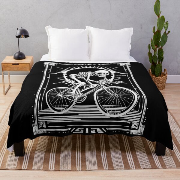 Item preview, RIDE OR BONES – Skeleton on Fixed Gear Bike | Urban Punk Cycling Ar designed and sold by Absyntart.