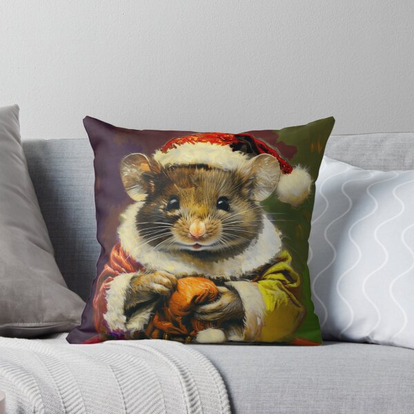 Item preview, Colorful Mouse Santa Portrait | Color Art designed and sold by UnhingedBird.