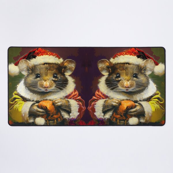 Item preview, Colorful Mouse Santa Portrait | Color Art designed and sold by UnhingedBird.