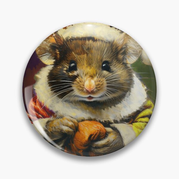 Item preview, Colorful Mouse Santa Portrait | Color Art designed and sold by UnhingedBird.