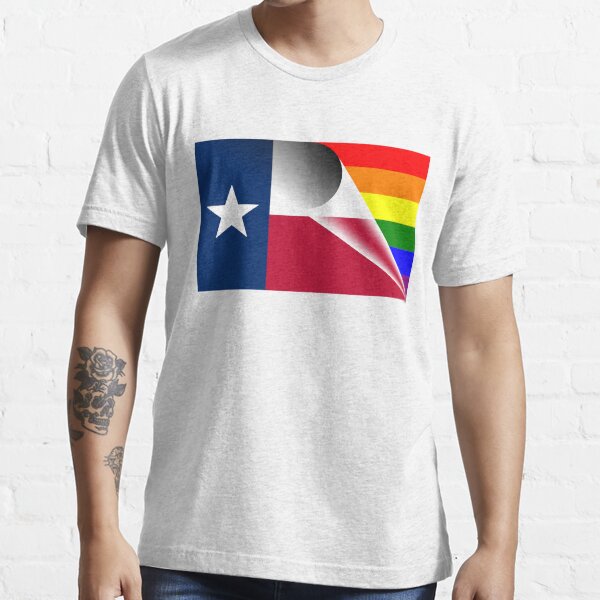 Texas Flag LGBTQ Pride Rainbow Essential T-Shirt