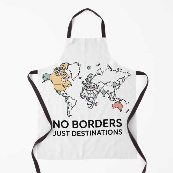 Item preview, No Borders Just Destinations Global Nomad – Minimal World Map designed and sold by 404wearpl.