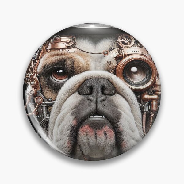 Item preview, English Bulldog Steampunk T-SHirt designed and sold by candiscamera.