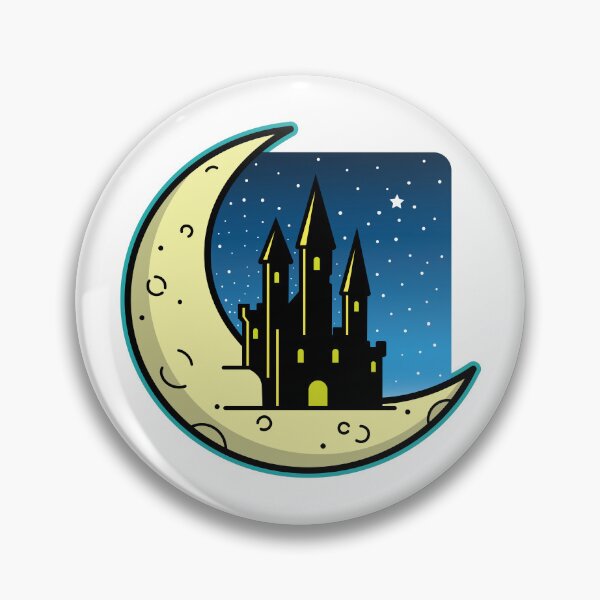 Item preview, Cartoonish Style Dark Moon Castle designed and sold by Brainstorming99.