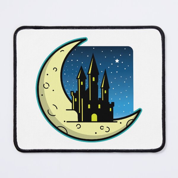 Item preview, Cartoonish Style Dark Moon Castle designed and sold by Brainstorming99.