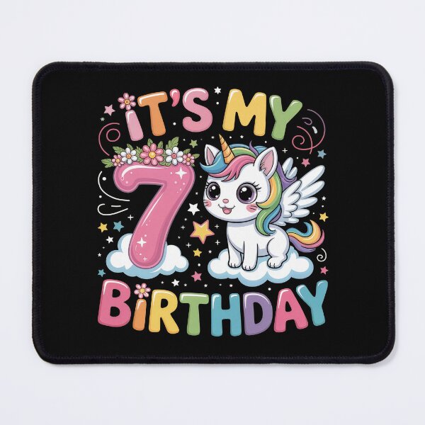 Item preview, 7 Birthday Unicorn designed and sold by jkrphoto.