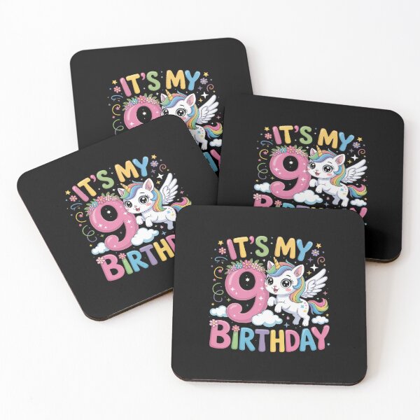 Item preview, 9 Birthday Unicorn designed and sold by jkrphoto.
