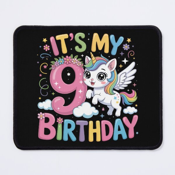 Item preview, 9 Birthday Unicorn designed and sold by jkrphoto.