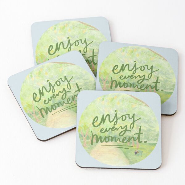 Item preview, Enjoy Every Moment Circle Scenic Nature Design designed and sold by Studio Sonders.
